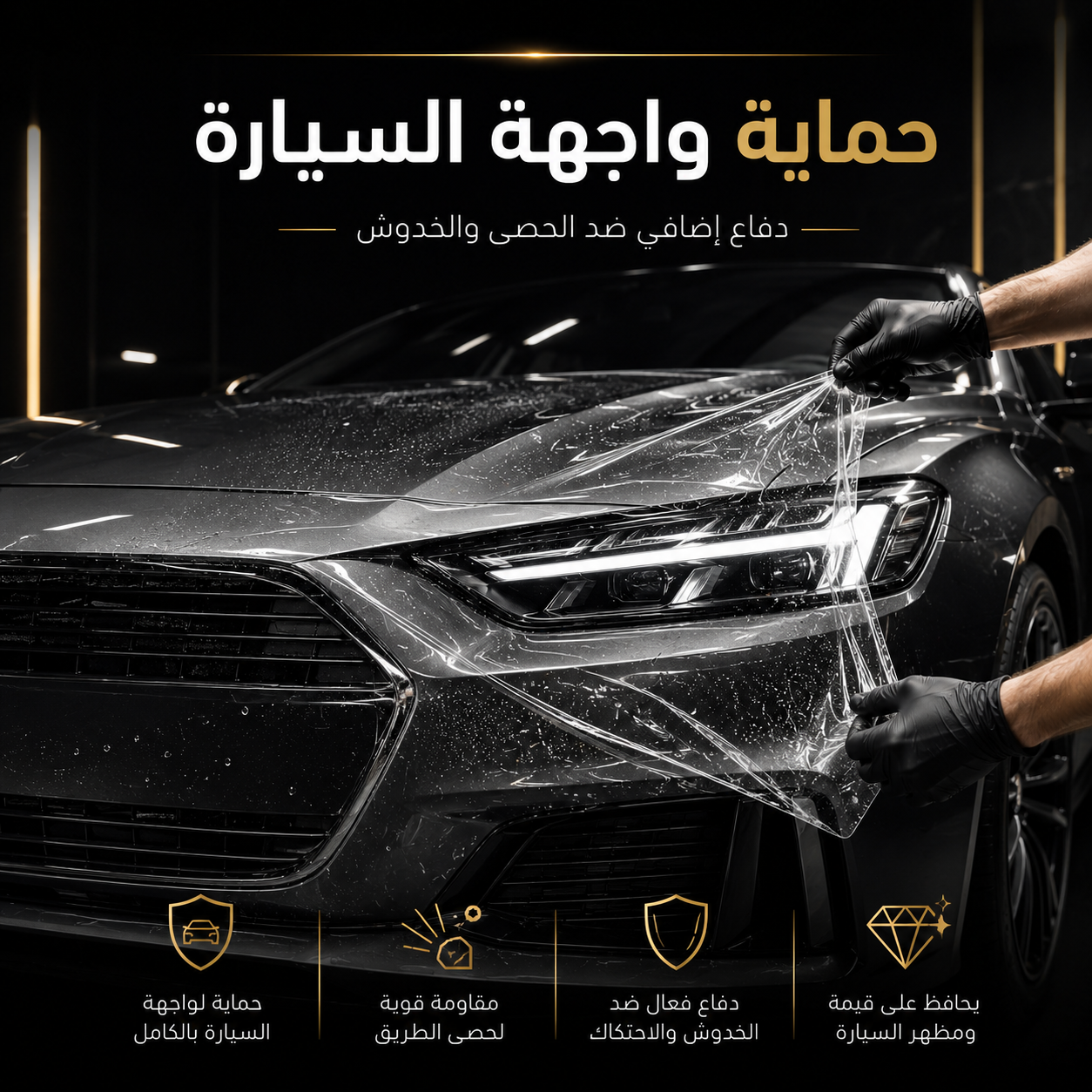 حماية واجهة السيارة